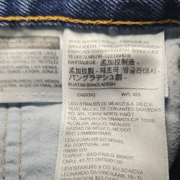 Levi's 505 Men's Straight Leg Denim Jeans - Picture 9 of 10